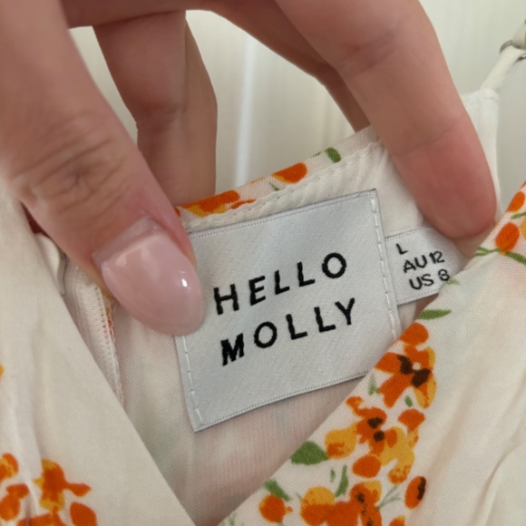 Hello Molly SWINGING VINES DRESS ORANGE - Picture 5 of 5